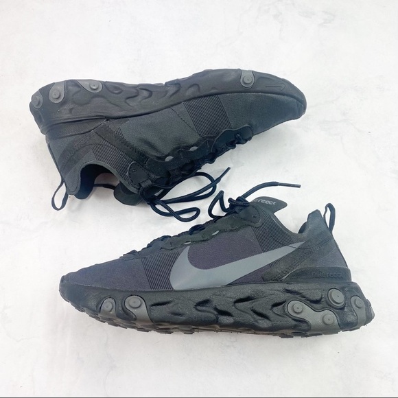 [Nike] Black React Element 55 Sneakers - Picture 9 of 10